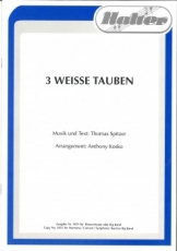 Drei weiße Tauben 